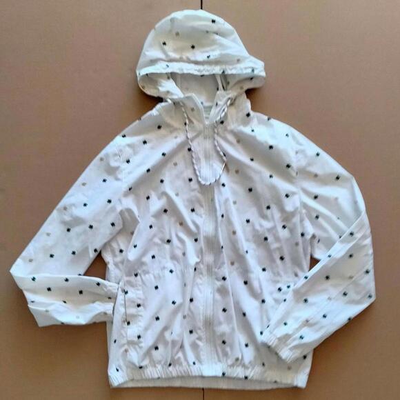 Denim & Flower Jackets & Blazers - Denim & Flower Ricky Singh Size L Large Jacket Clovers Light Zip Up Hood Lucky